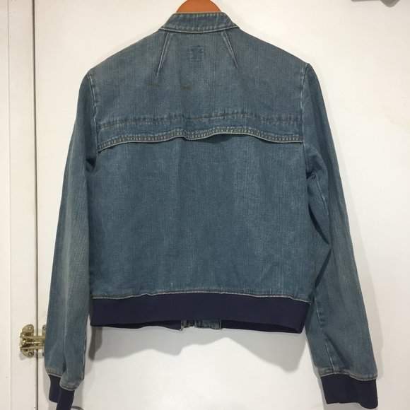 VINTAGE GAP MOTO DENIM JACKETS SIZE M - Picture 6 of 10
